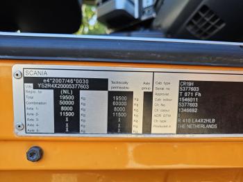 Scania R410 6x2 RETARDER + NOOTEBOOOM SEMI TRAILER